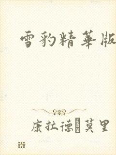 雪豹精华版全集