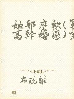 她那么软(军婚高干婚恋)完结