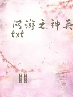 网游之神兵利器txt