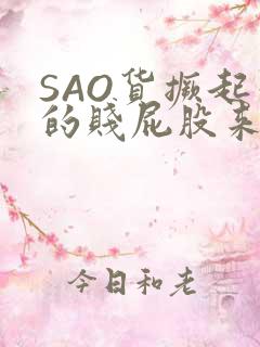 SAO货撅起你的贱屁股来