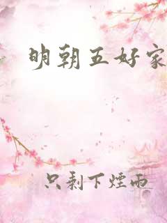 明朝五好家庭2