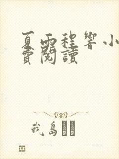 夏雨程响小说免费阅读