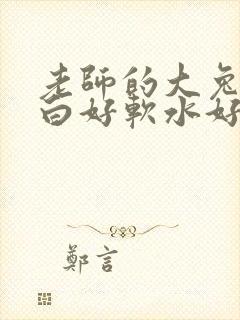 老师的大兔子好白好软水好多