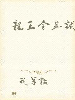 龙王令且试天下