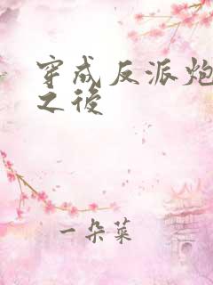 穿成反派炮灰攻之后