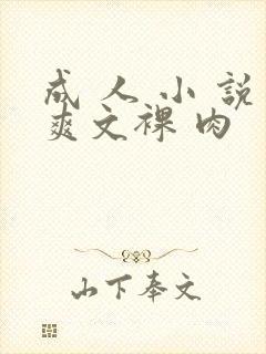 成 人 小 说爽文裸 肉