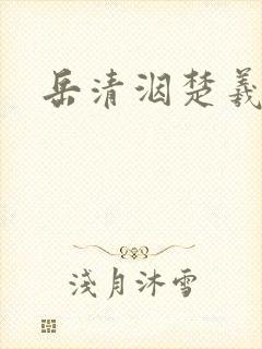 岳清洇楚羲小说