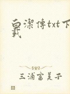 白洁传txt下载
