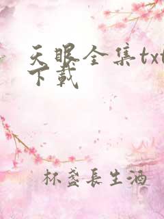 天眼全集txt下载