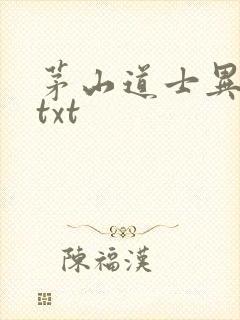 茅山道士异界游txt