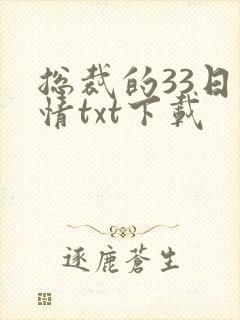 总裁的33日索情txt下载