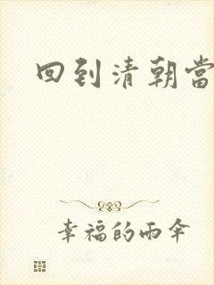 回到清朝当总统