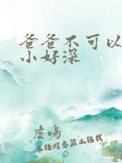 爸爸不可以我还小好深