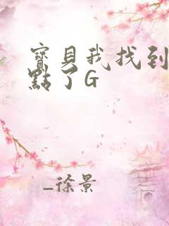 宝贝我找到你的点了G