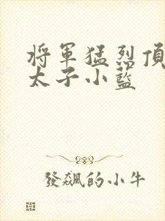 将军猛烈顶弄h太子小蓝