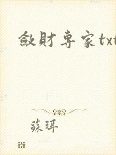 敛财专家txt