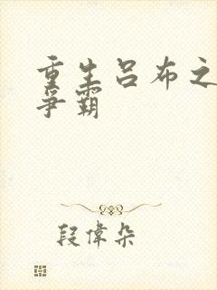 重生吕布之三国争霸