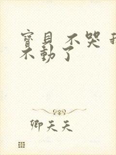 宝贝 不哭 我不动了