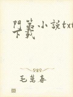 门第小说txt下载