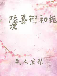 陆嘉珩初栀第一次