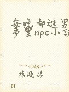 每晚都进男神的梦里npc小说