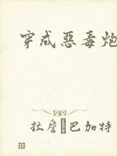 穿成恶毒炮灰后