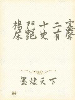 杨门十二寡妇肉床艳史有声小说