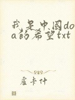 我是中国dota的希望txt