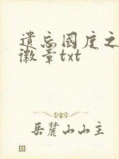 遗忘国度之神秘徽章txt