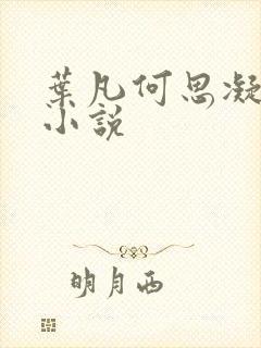 叶凡何思凝七月小说