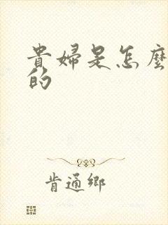 贵妇是怎么炼成的