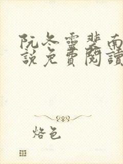 阮冬灵裴南曜小说免费阅读