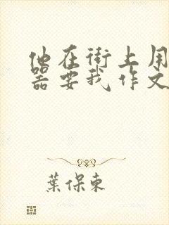 他在街上用遥控器要我作文