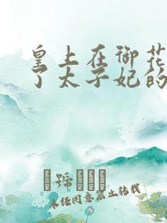 皇上在御花园c了太子妃的网剧