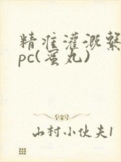 精准灌溉系统hpc(蜜丸)