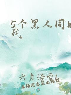 5个黑人同时玩我