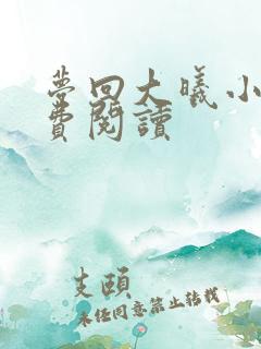 梦回大曦小说免费阅读