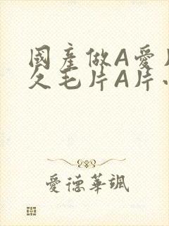 国产做A爱片久久毛片A片小说