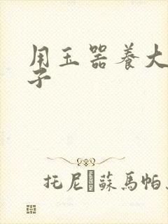 用玉器养大的皇子