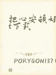 把心安顿好txt下载