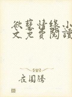 欲孽情缘小说全文免费阅读