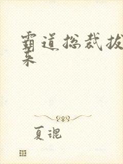 霸道总裁拔不出来