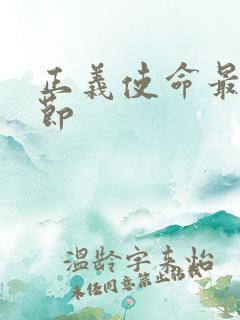 正义使命最新章节