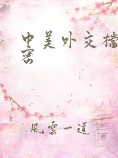 中美外交档案解密