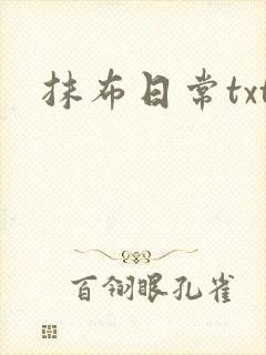 抹布日常txt