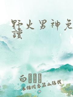 野火男神免费阅读