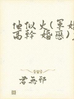 他似火(军婚 高干 婚恋)免费阅读