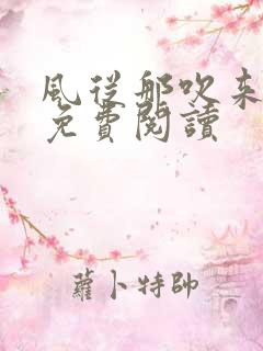 风从那吹来小说免费阅读