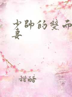 少帅的双面小娇妻