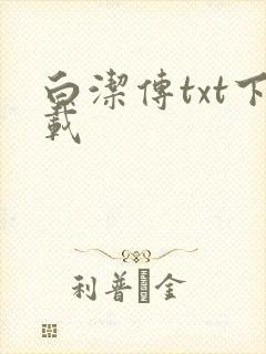 白洁传txt下载